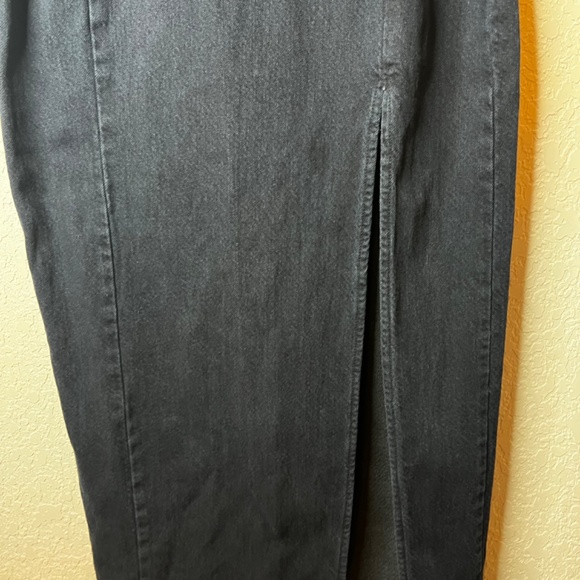 Zara Long Dark Wash Jean Dress - Picture 4 of 5